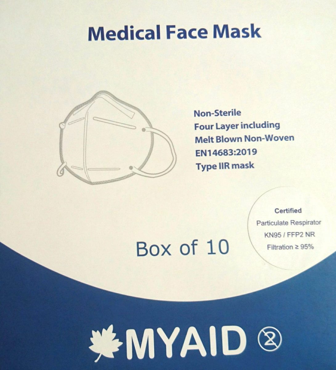 MDTI Medical Face Mask FFP2NR/KN95/Type IIR